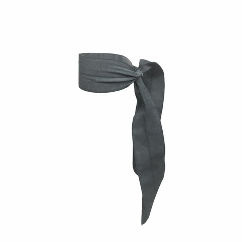Bandtz Matte Wide Tail in Grey. Elastic Ribbon for the hair.