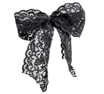 black lace bow png