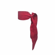 Bandtz Matte Wide Tail in Red. Ribbon Hair elastic